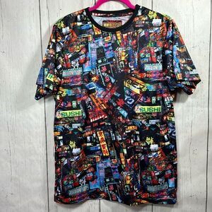 Fresh Prints Of Tokyo Crewneck Short Sleeve Sushi Multicolor Mens Tee
